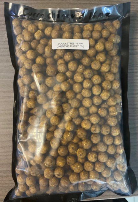 Bouillettes chènevis curry 16 mm